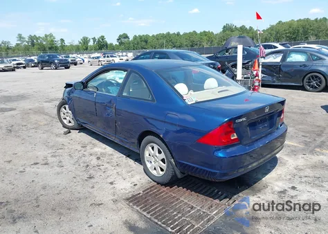 2003 Honda Civic Ex z USA, uszkodzony, nr VIN 1HGEM22963L018878